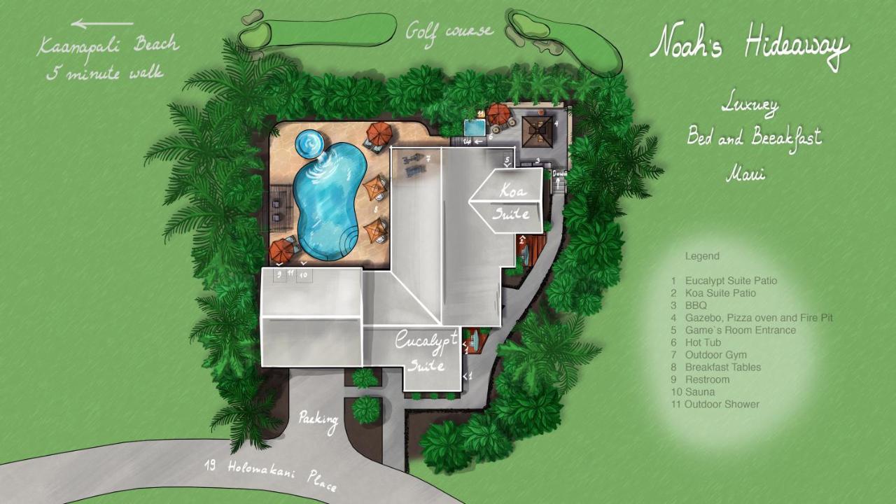 Noahs Hideaway Luxury B&B Lahaina Exterior foto